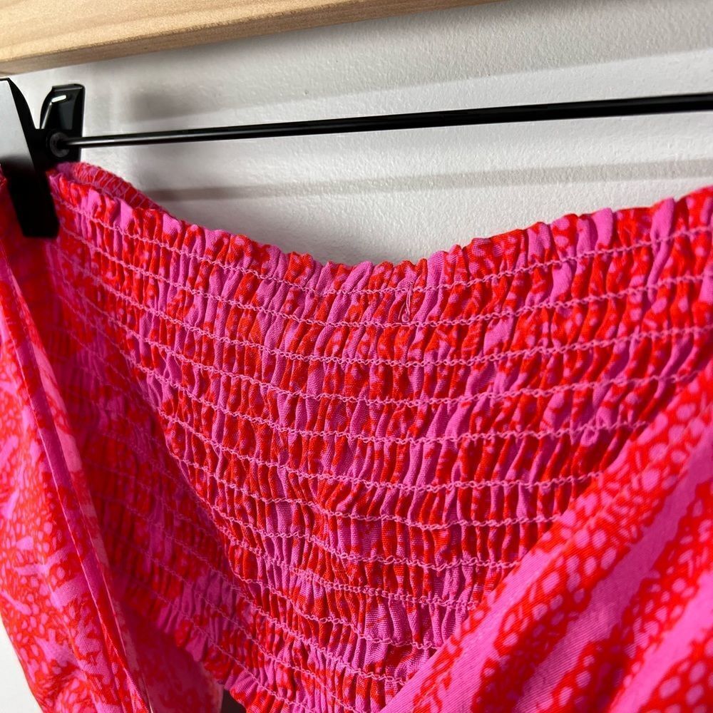 LE LIS Bandeau Bright Colored Crop Top with Tie back S NWT - Picture 5 of 9